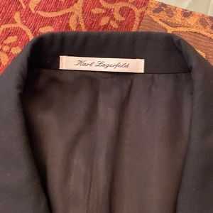 Karl Lagerfield double breasted black tuxedo jacket. Size Regular 46.